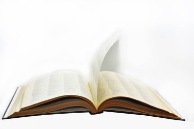 Açılış sayfası ile açık kitap.