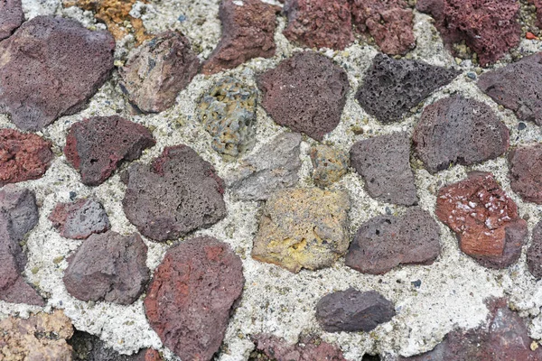 Textur tillverkad av små stenar. — Stockfoto