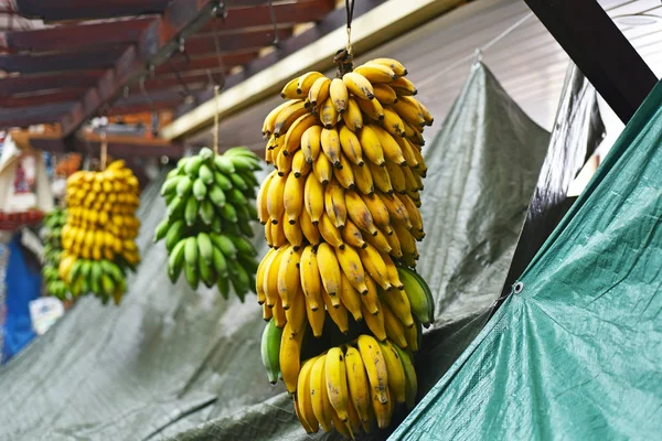 Open market bananas.