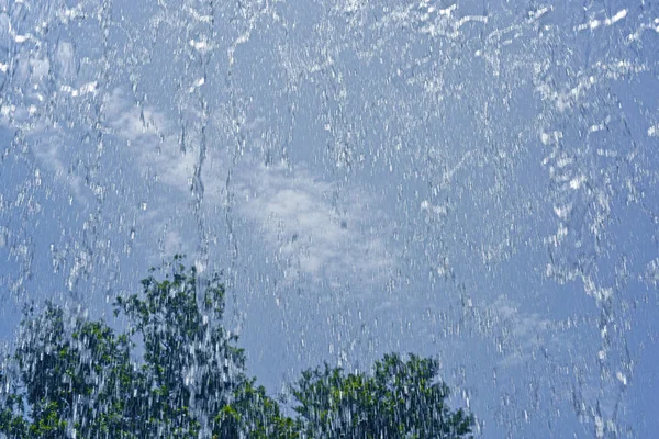 Sammansättningen av regn och vatten. — Stockfoto