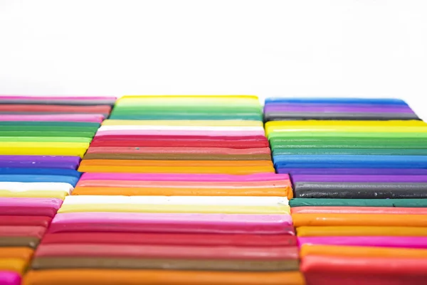 Color pieces of plasticine — Stock Photo, Image