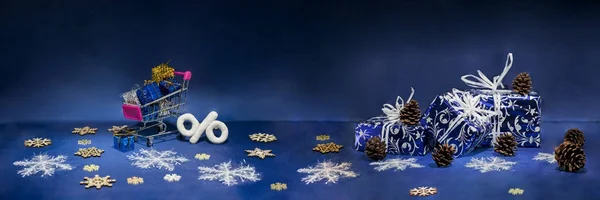 Composición navideña abstracta. Abstracción de invierno . — Foto de Stock