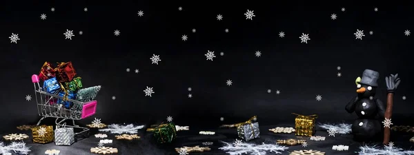 Foto abstracta Viernes Negro. Feliz Feliz Navidad. . — Foto de Stock