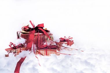 Soyut Noel kompozisyon. Kış soyutlama.