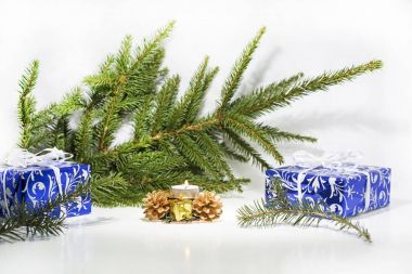 Soyut Noel kompozisyon. Kış soyutlama.