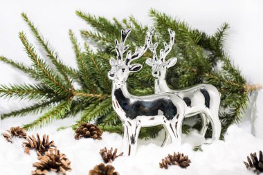 Makro Noel fotoğraf ile bazı süsleri.