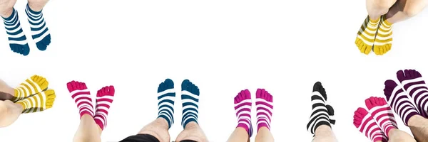 Beine in Mode und moderne Socken. — Stockfoto