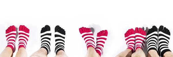 Beine in Mode und moderne Socken. — Stockfoto