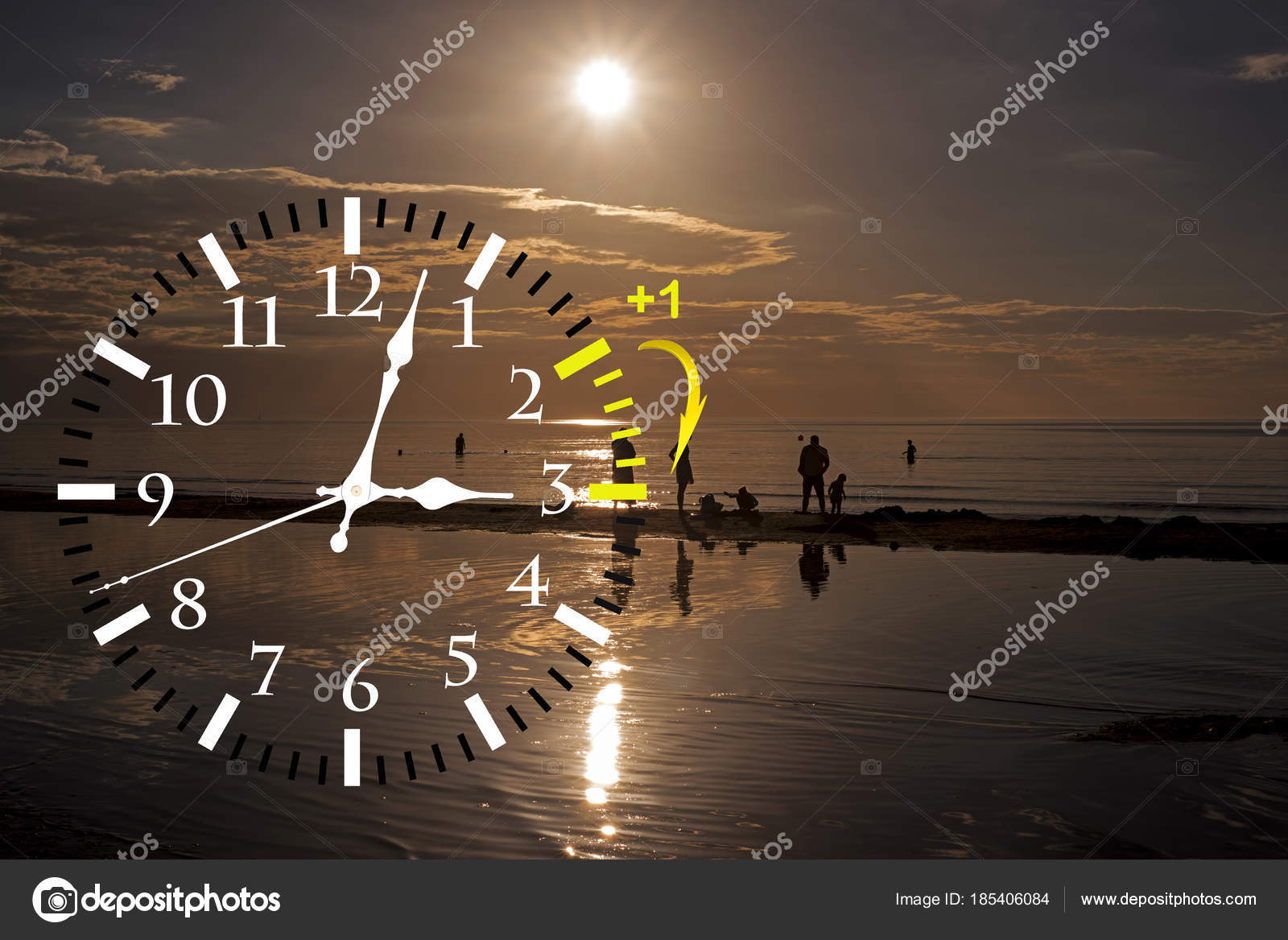 Daylight Saving Time. Change clock to summer time. Stock Photo by  ©FreedomMaster 185404958