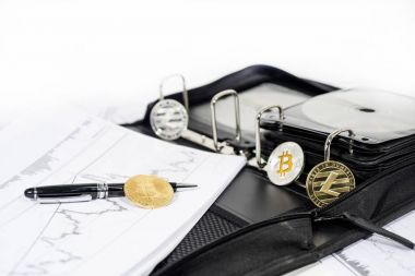 Soyut cryptocurrency fotoğraf.