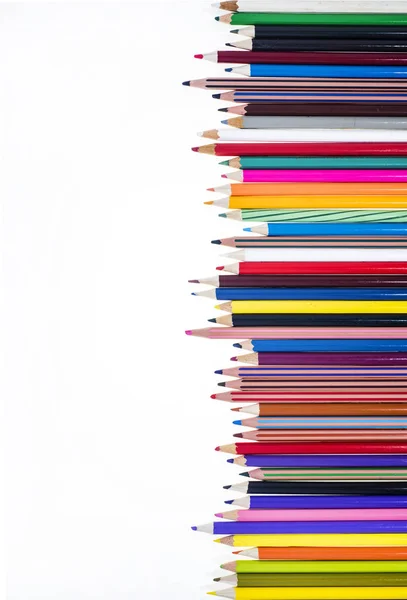 Colored pencils on table. — Stock Photo, Image