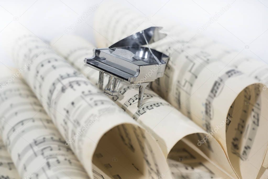 Abstract photo of music. Piano Jazz music.