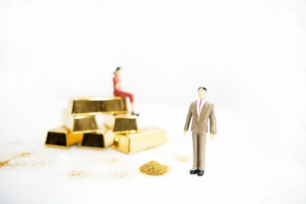 Conceito de negociação de ouro. Fotografia abstrata de ouro . — Fotografia de Stock