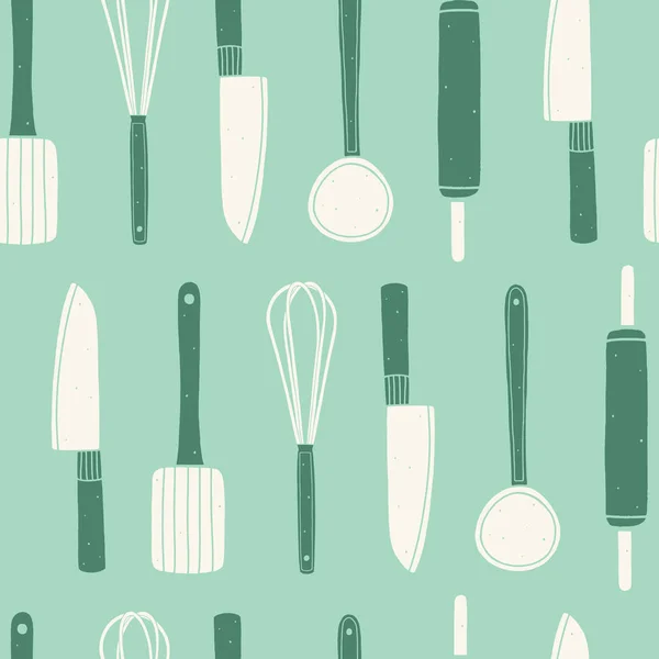 Mutfak eşyaları seamless modeli