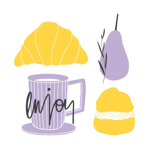 Beyaz arka plan üzerinde tatlı gıda