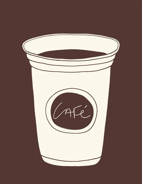 Vektor papíru šálek kávy — Stockový vektor