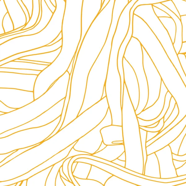 Abstract Hand Drawing Vector Background Noodle Illustration — Stockový vektor