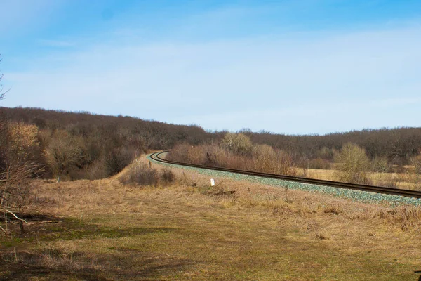 Rus taşrasında demiryolu.