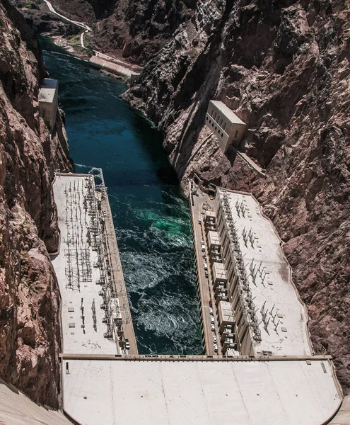 water dam among mountains and desert in america