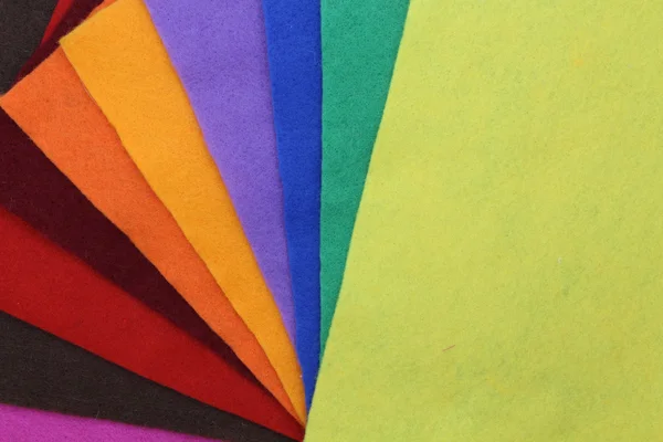 Kumaş renkli parçaları. Doku hissettim