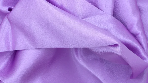 Lilac satin textile — Stock Photo, Image