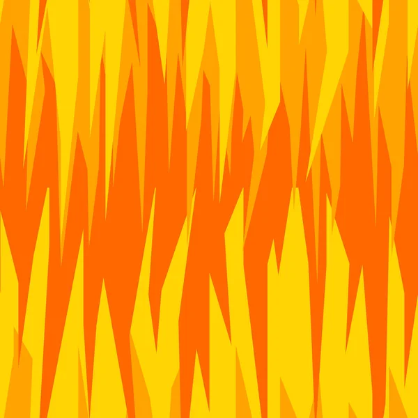 Seamless abstract vector pattern, hot orange fire — Stock Vector