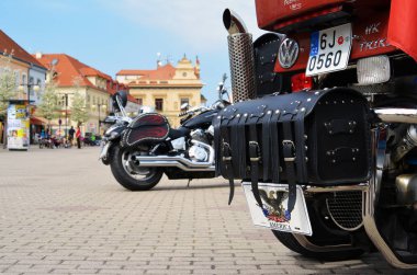 Podebrady Çek Cumhuriyeti 04.09.2017 Bisiklet meydanında