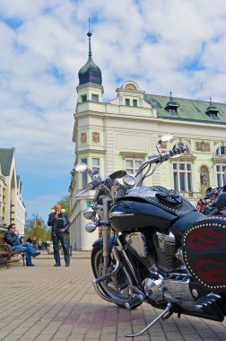 Podebrady Çek Cumhuriyeti 04.09.2017 Bisiklet meydanında