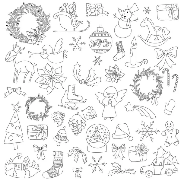 Noel öğeleri-ebilmek var olmak kullanılmış için advent Icon set