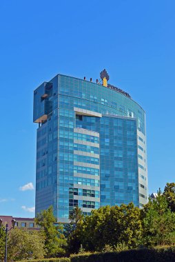 Samara, Rusya Federasyonu Rosneft ofis binası üzerinde.