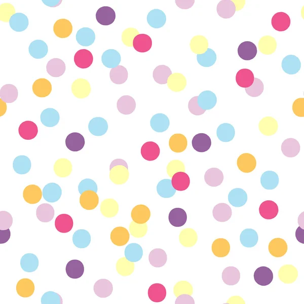 Modèle vectoriel sans couture de confettis de fête colorés — Image vectorielle