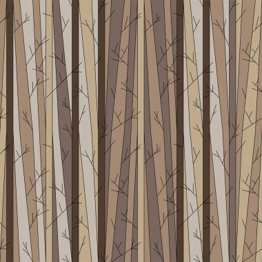 Ağaçların yaprakları olmadan ile Seamless Modeli