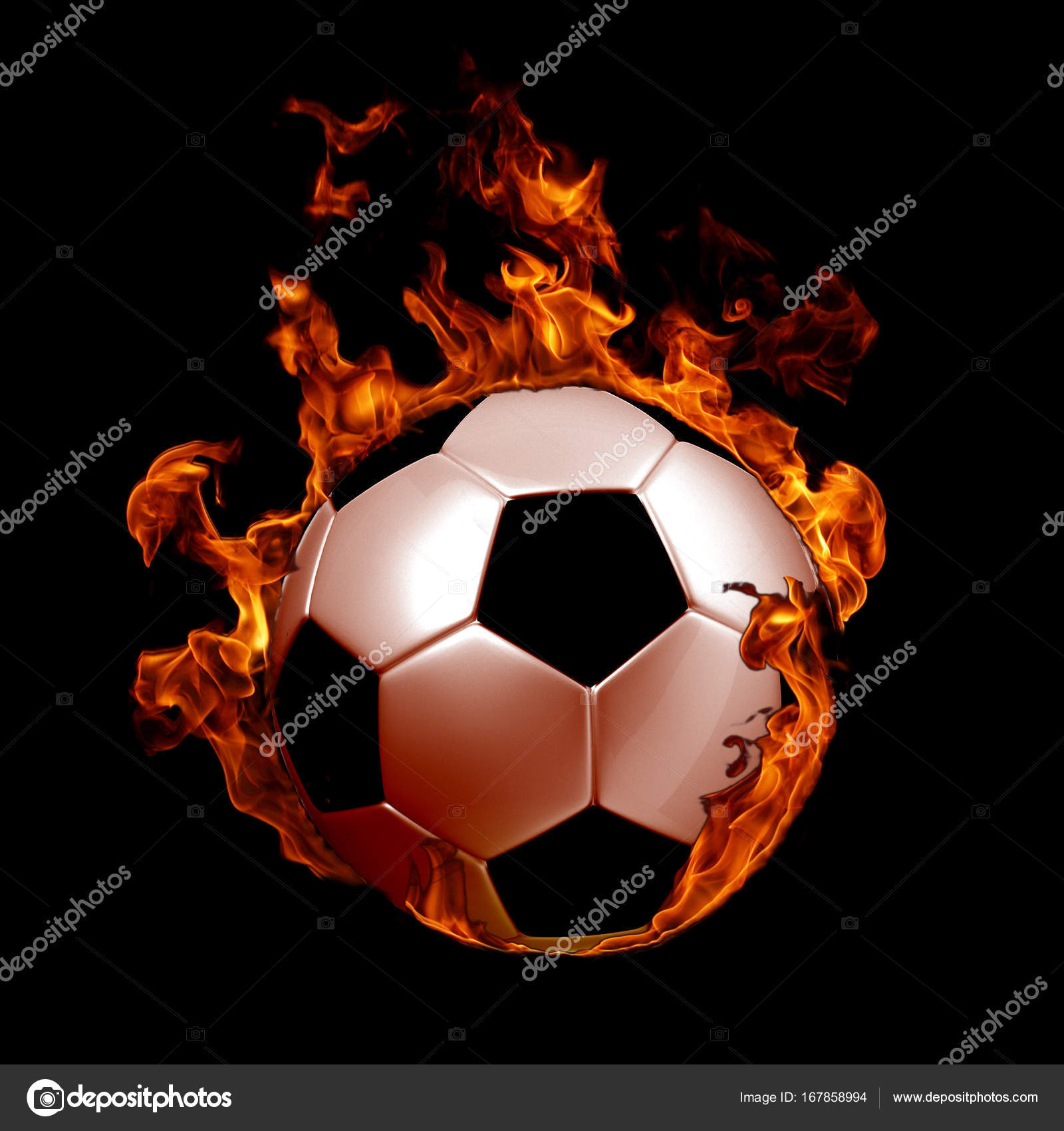 Fire Soccerball Stock Photos - 654 Images