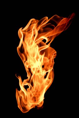 ateş siyah bir arka plan doku.