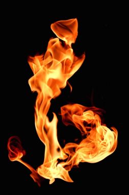 ateş siyah bir arka plan doku.