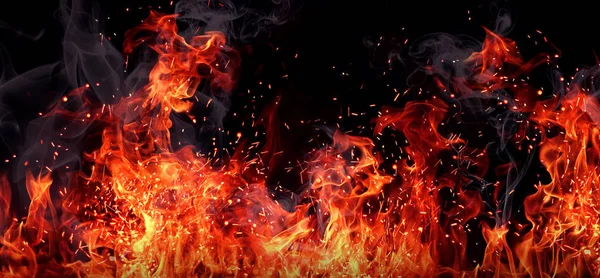 ateş siyah bir arka plan doku.