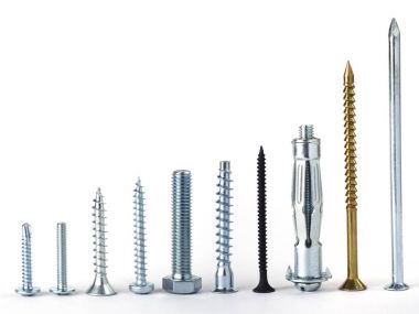 Arka plan birçok gümüş çivi. 