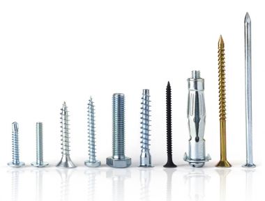 Arka plan birçok gümüş çivi