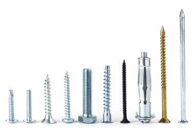 Arka plan birçok gümüş çivi