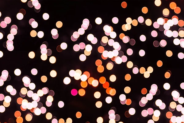 Luces borrosas fondo bokeh de fiesta de Navidad por la noche para su diseño, vintage o color retro tonificado . —  Fotos de Stock