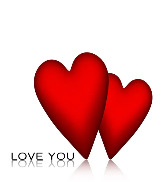 Motivo del corazón.. Feliz día de San Valentín. 3D . —  Fotos de Stock