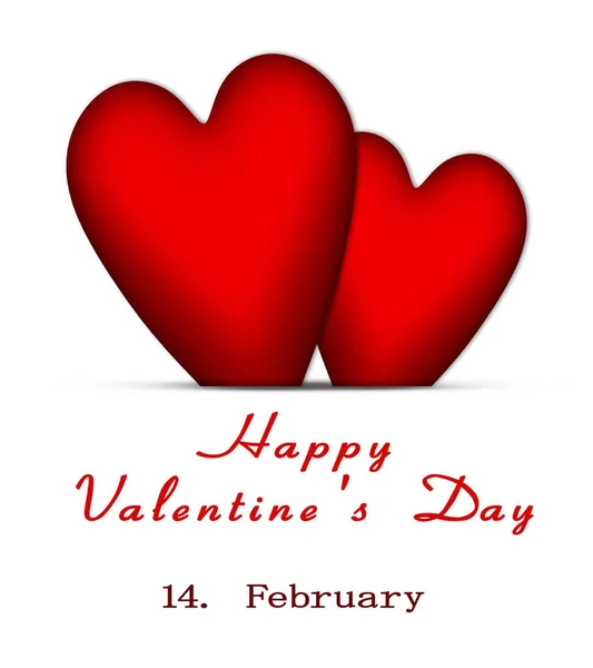 Heart motive.. Happy Valentine's Day. 3D. — Stock Photo, Image