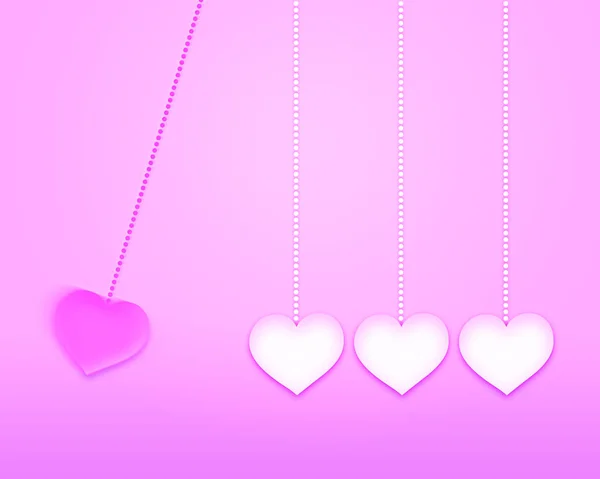 Motiv srdce... Veselého Valentýna. 3D. — Stock fotografie