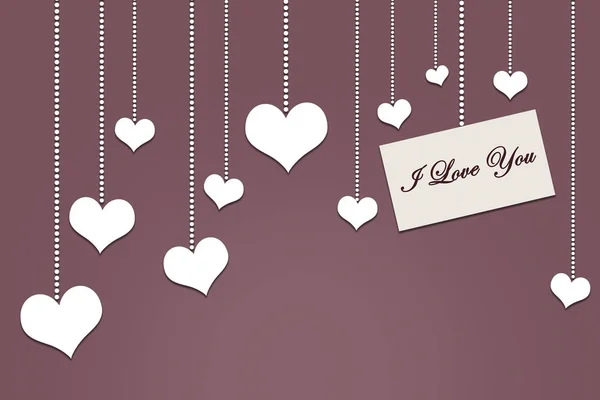 Motivo del corazón.. Feliz día de San Valentín. 3D . —  Fotos de Stock