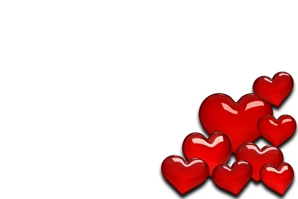 Il movente del cuore... Buon San Valentino. 3D . — Foto Stock