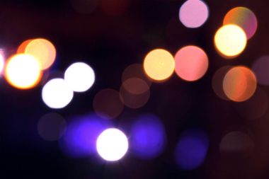 Işıkları Noel gece partisi için tasarım, vintage veya retro Renk tonlu bokeh arka plan bulanık.