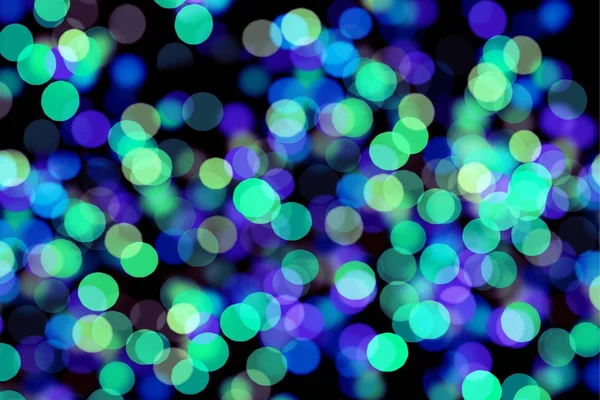 Lichten wazig bokeh achtergrond van nacht kerstfeest voor uw ontwerp, vintage of retro kleur afgezwakt. — Stockfoto