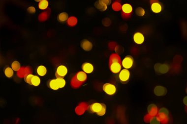 Işıkları Noel gece partisi için tasarım, vintage veya retro Renk tonlu bokeh arka plan bulanık.