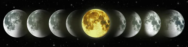 НАСА. Лунный цикл . — стоковое фото