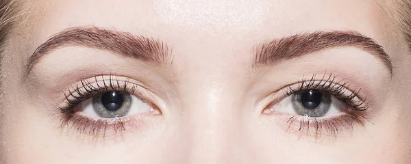 Beaux Yeux Féminins Près — Photo